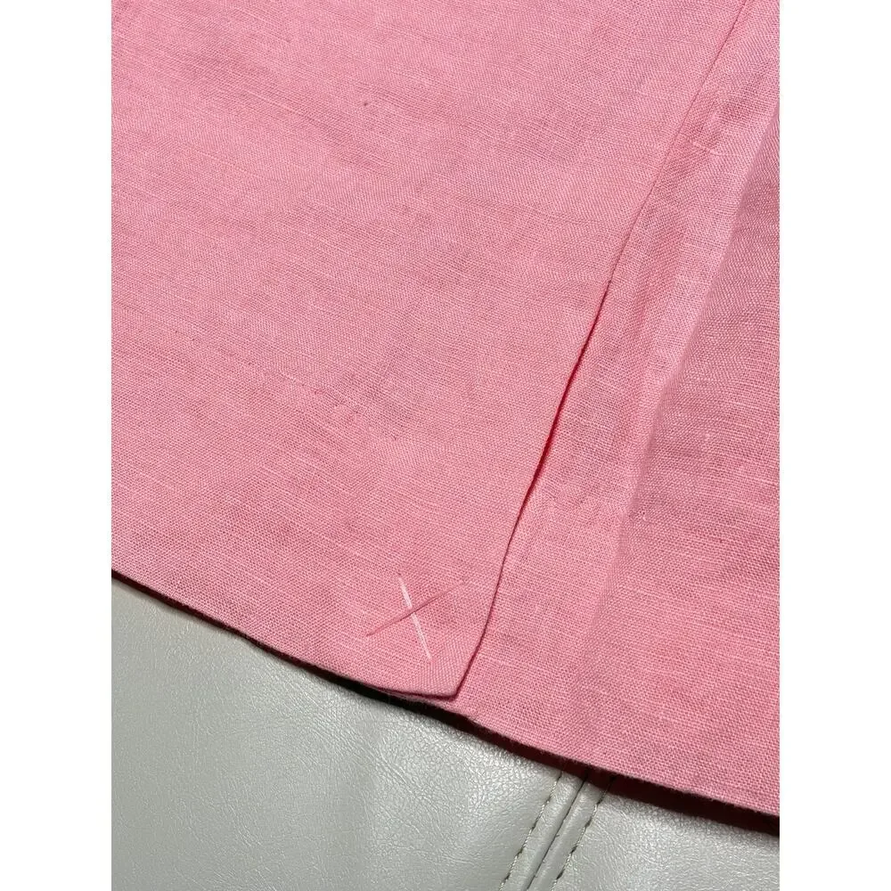 J.Crew Pink Pull-on skirt in Beauchamps Linen size XS